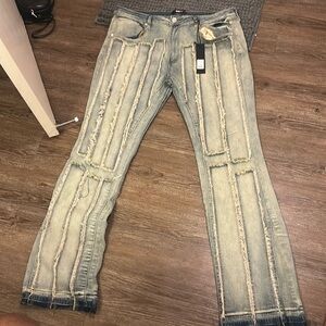 New blue stacked jeans from nova men